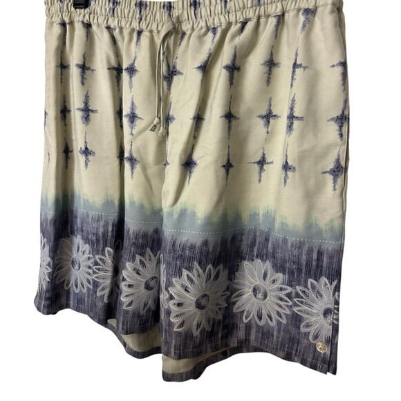 Tommy Bahama Womens L Calypso Tap 100% Silk Floral Hawaiian Drawstring  Shorts - Picture 2 of 5